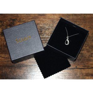 Stauer Diamond Jim Necklace 53915 Authentic White Diamond Silver Chain NEW